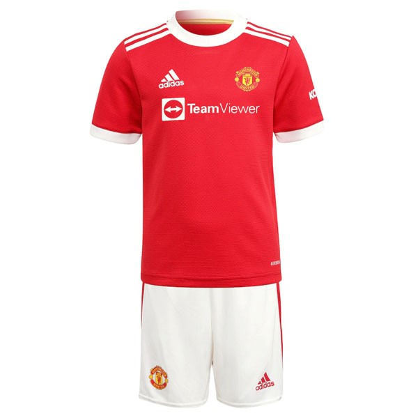 Heimtrikot Manchester United Kinder 2021-2022 Rote Günstige Fußballtrikots